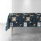 Douceur d'Intérieur Nappe Rectangle (150 x 240 cm) Augustin Bleu, Polyester Imprimé