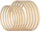 SOSMAR 10 Stück 2 Größen Holzringe zum Basteln - 25cm & 30cm Bambus Holz Ringe Hoops Set für Makramee/Traumfänger/Blumenkranz Türkranz/Wandbehang Fensterdeko DIY Set