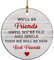 Good Friend Weihnachtsschmuck Freunde Bestie Weihnachtskugeln Ornamente 7,6 cm Freundschaft Weihnachtsbaum Dekorationen Geschenke für Frauen Männer Freunde