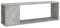 vidaXL TV Schrank mit 2 Ablagen Lowboard TV Möbel Tisch Board Sideboard Fernsehtisch Fernsehschrank HiFi-Schrank Betongrau 100x24x32cm Holzwerkstoff