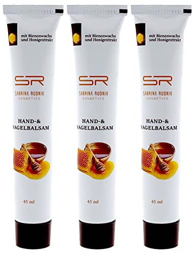 varivendo Notizblock + Sabrina Rudnik Hand- & Nagelbalsam 3er Set – Bienenwachs & Honigextrakt, 3x 45 ml Reisegröße, Handcreme für sehr trockene Hände