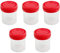 Gcroet 5Pcs 40ML Plastic Measuring Cups With Lid,Chemistry Kitchen Liquid Measure Cylinder Sterile Container Measuring Cup, Measurement Beaker, Measuring Cup With Lid, Kitchen Measurement