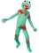 SharkBebe Halloween Kids Cosplay Costumes Jumpsuit Boys Dress Up Clothing Girls Pretend Mask Game Costume (Green, 7-8 Years)