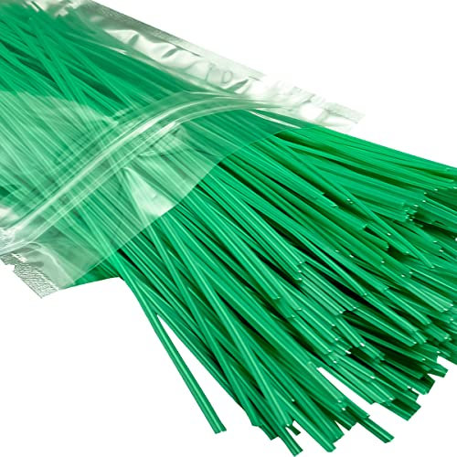 VVFLED 300 PCS 15 cm Twist Ties for Climbing Plants, Sandwich Bag Ties, Bread Ties Twisty Ties Reusable Cables Cords Twist Ties, For Garden Home Office Wide Use, Heavy Duty, Soft Green PE