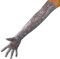 DooWay Damen-Handschuhe, sexy Opern-Pailletten, 70 cm, Burgunderrot, glitzernd, für Party, Cocktail, Abend, Handschuhe, silber, 38