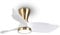 reiga 91 CM Flush Mount Modern DC Low Deckenventilator mit dimmbarem Licht Kit Fernbedienung für Wohnzimmer, Büro, Schlafzimmer, Patio
