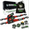 Rhino USA Selbstaufrollende Spanngurte (2er-Pack) - 5cm x 3m (1,360kg Bruchfestigkeit) - Hochleistungs-Automatik-Spanngurte für LKW, Anhänger, Motorrad, Fahrrad & Mehr - Rot