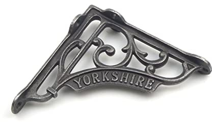 Victorian Style Yorkshire Shelf Brackets Antique Cast Iron - Pair of Brackets 5 x 5