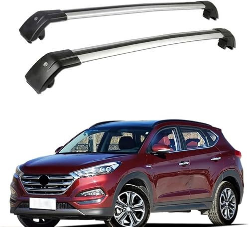 HCGLED 2 Stück Aluminium Dachträger Relingträger Dachgepäckträger für Hyundai Tucson SUV 2015-2020, Fahrradträger Dachboxen Dachgepäckablage