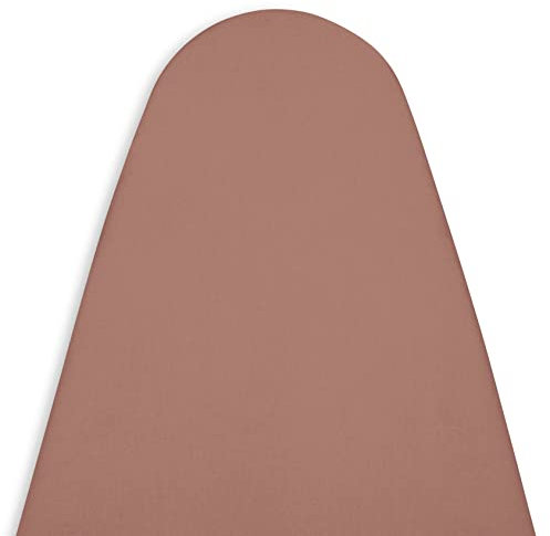 Encasa XO Housse Table à Repasser avec Feutre épaisseur 4 mm - Bronzer - Plain Couleurs Cotton, Elastic (Convient à la Norme Wide Boards of 125x46 cm) Réfléchissant à la Chaleur