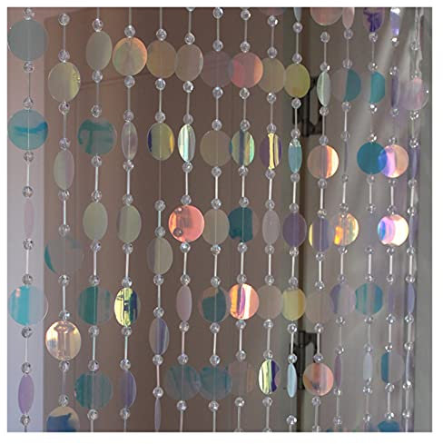Türvorhang Kristall,Fadenvorhang Indoor Partition Hanging Ornamente Dekoration Bead Vorhänge Hotels Cafés Cafés Kunststoff Pailletten Dekorationen Lieferungen (Size : 10 Strings 200cm)