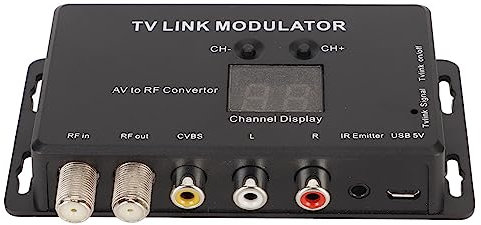 TV Link Modulator , Unterstützt PAL NTSC AV zu RF . Langlebiger Professioneller UHF Modulator für Set Top Boxen