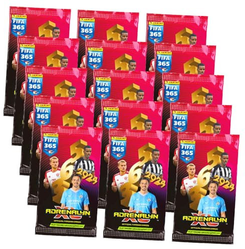 Panini Fifa 365 Karten 2024 - Trading Cards - 15 Booster Sammelkarten