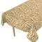 ANRO Wachstuch Tischdecke abwaschbar Wachstischdecke Plastik-Tischdecke Meterware edel glänzend eckig rund oval 220 x 140cm Schnittkante Blumen Gold