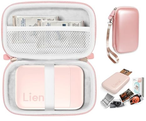 CaseSack Hülle für Liene Fotodrucker, 2 x 3 Mini Instant Portable Color Mono Bilddrucker (Roségold)