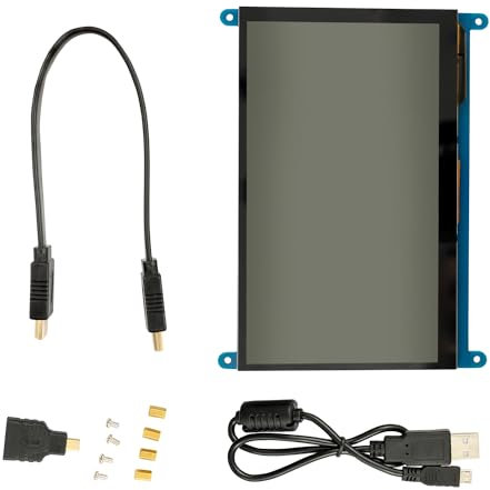 AZDelivery RPI Touch Display 7 Capacitive - Touchscreen 7 inch compatible with Raspberry Pi, 7 inch mini HDMI display, 7 inch Raspberry Pi screen monitor, 7 inch HDMI monitor