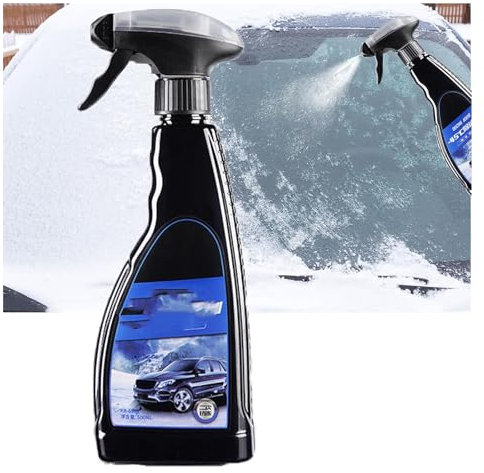 Godemmio Auto-Glas-Enteisung & Frostschutzspray, Enteiser-Spray für Auto-Windschutzscheibe, Eisentferner, Schmelzspray, Schneeschmelzspray, Enteiser-Spray (1 Stück)