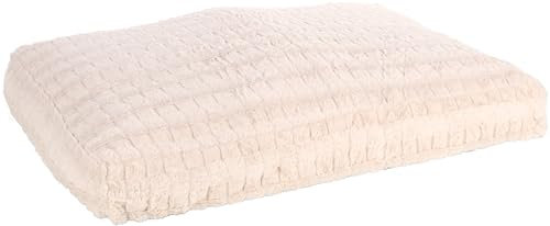Flamingo Kissen Verona Rechteckig Beige – A: 100 cm, B: 70 cm, C: 12 cm, Waschbar, Antislip, Zart und Stilvoll, Interieur! Perfekte Ergänzung Zum Verona Hundebett!