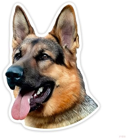 Autoaufkleber 15Cm Deutscher Schäferhund Aufkleber German Shepherd Car Stickers Haustier Hund Zerrissenes Aufkleber Reflektierende Wasserfester Auto Aufkleber Auto Stoßstange Heckscheibe Dekor D2011#