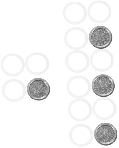 TOPBATHY 4sätze Ersatzdichtungen Lebensmittelechtem Für Espressokocher Mit Edelstahlfilter Für Kaffeeliebhaber Ihrer Mokkakanne