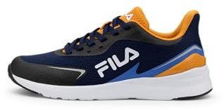 FILA Crusher Teens Sneaker, Black-Dark Cheddar, 39 EU