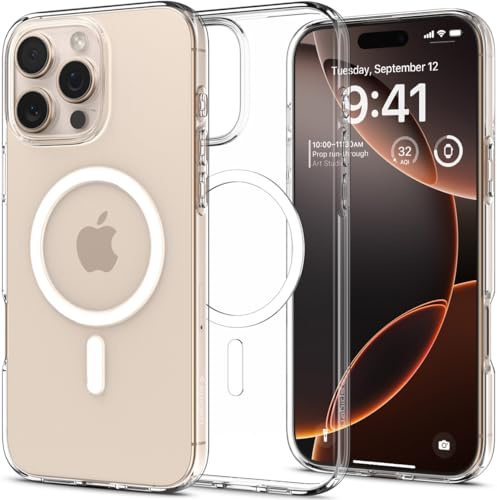 Spigen Liquid Crystal MagFit Schutzhülle für iPhone 17,5 cm (6,9 Zoll) (2024) [Schutz in Militärqualität], kompatibel mit MagSafe – kristallklar