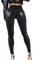 Mstaad Lack-Leggings aus Kunstleder für Damen, hohe Taille, Po, Lifting, Lack, Kunstleder, Latex, glänzende Hose, Konzert-Outfits, mattes schwarz, Groß