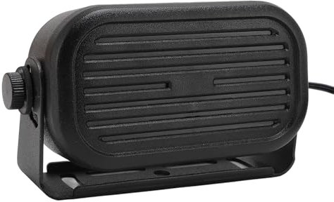 SP-35L Externer Autolautsprecher, 3,5 Mm Lauter 5-W-Minilautsprecher mit 14,76 Fuß Langem Kabel, für Amateurfunk-CB-Funkscanner, Kompatibel mit IC-2730 ID-5100 ID-4100 IC-7100