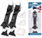 Bluecaps 2 x Pro Silicone Sealant Tool with Stainless Steel Head - 3 in 1 : Seal, Finish and Scrape - Includes 5 Reusable Silicone Pads - Ideal for Kitchens, Bathrooms, Windows, and Sink Joints