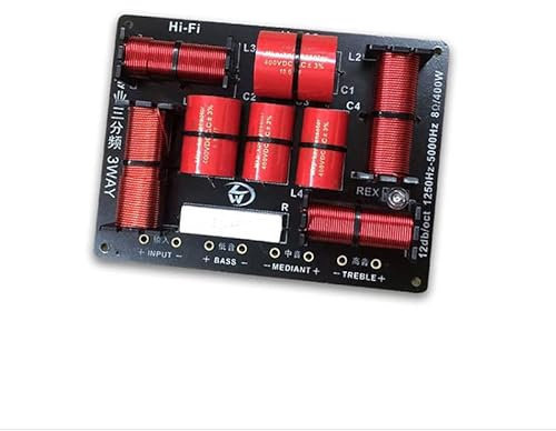 Amplificatore Hi-Fi， Amplificatore audio 1 pz 3 vie 400 W professionale altoparlante divisore di frequenza 1250 Hz/5000 Hz palco home theater 3 unità filtri crossover audio ad alta potenza