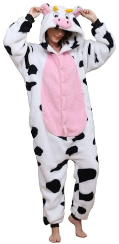 Panda Jumpsuit Damen Tier Oversized Kuschelig Schlafanzug Herren Lang mit Kapuze Reißverschluss Unisex Tier Tierkostüme Nachtwäsche Winter