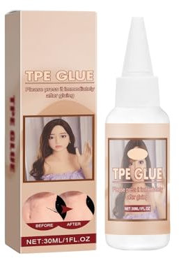 TPE Glue Solid Doll Agent Adult Finished Glue TPE Doll Glue Does Not Harden 30ML HMR587 (Khaki, 11.4x3CM)
