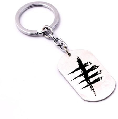 SXYNIO By Daylight Dead Schlüsselanhänger,Halskette Silber Anhänger Schlüsselring Schlüssel Accessoire Tasche Dekorative Schlüsselbein Kette Schmuck (2)