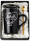 Geschenke für Frauen Männer- Schön dass es Dich Gibt - Geschenk für Freund Freundin 400ml Schwarzer Tasse mit Löffel & Geschenkbox Geburtstagsgeschenk für Freunde, Beste Freundin, Ihn, Sie, Schwester