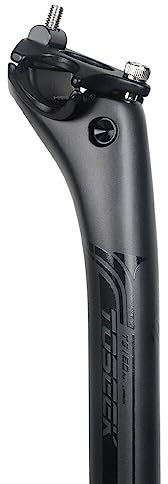 ZHAOQIN SattelstüTze Carbon Sattelstütze 27,2 31,6mm Länge 400mm Matt Schwarz MTB Rennrad Sattelstütze Sitzrohr Fahrrad Teile MTB Carbon SattelstüTze 27.2(1)