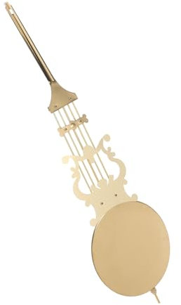 Lurrose Metallpendel Ersatz für Mechanische Pendeluhr, Gold, für Wanduhren