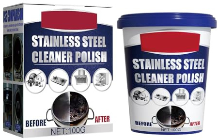 Stainless Steel Cleaning Paste,100g Stainless Steel Cleaning Wax,All Metal Polish Cream,for household kitchenware, automotive supplies