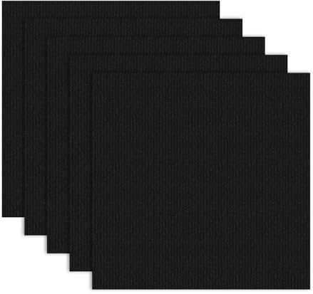 30x30 cm Carpet Tiles, Self Adhesive Carpet Tile, Peel and Stick Floor Tiles, Soft Padded Non-Slip Hardwearing for Office, Home, Kitchen, Bedroom, Living Room (20, Black)