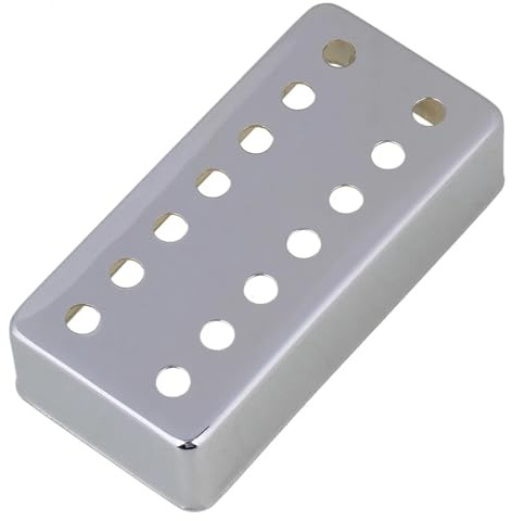 Humbucker Pickup Cover Zweireihig 7 Saiten Kupfer-Nickel-Legierung Cover Silber