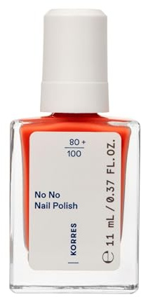 KORRES No No Nail Polish 43 Summer Peach – veganer 10-Free Nagellack mit Gel-Effekt, hoher Deckkraft & brillantem Glanz, splitterfest, 11 ml – natürlich gepflegte Nägel ohne Schadstoffe