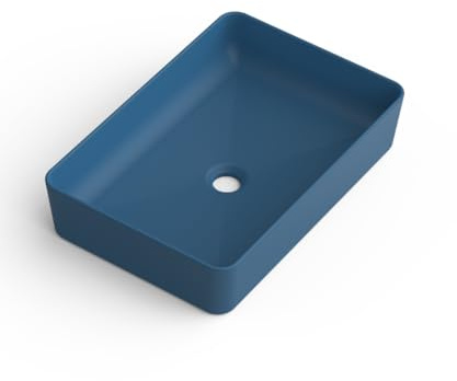 Lavabo Sobre Encimera Blue Space | Lavamanos Rectangular | 51x34cm