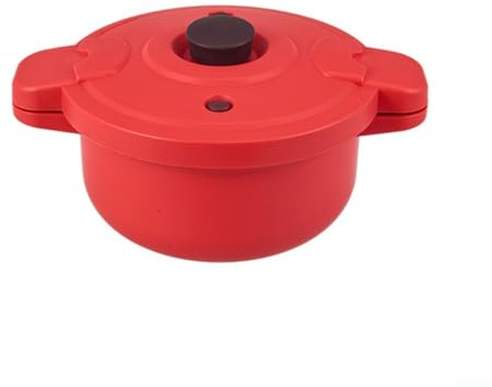 Cocotte minute pour micro-ondes avec fonctions de cuisson à la vapeur et de cuisson multifonction, cuiseur vapeur pour riz, légumes, pâtes pour réduire le temps de cuisson, 27,5 x 14 cm (1 paquet)