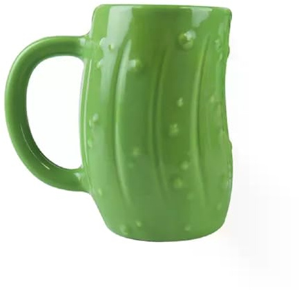 Giant Pickle Mug – Large 650ml Ceramic Novelty Coffee Mug, Funny Pickle Cup for Tea & Coffee Kitchen Gift