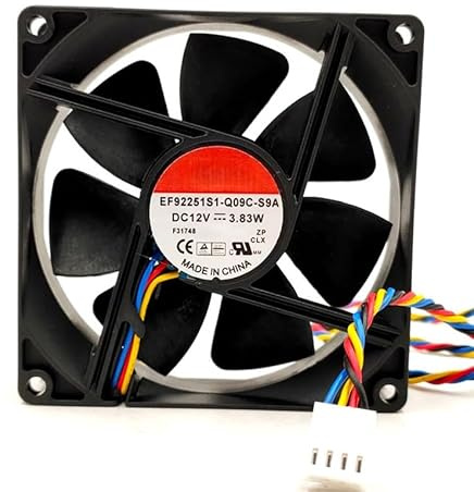EF92251S1-Q09C-S9A DC 12V PWM Fan 4-Wire High Speed Low Noise Replacement Fan for PC Case Server Chassis Workstation