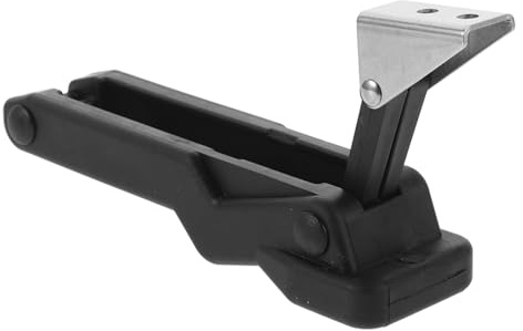 TOMETURE Black Rubber Cabinet Door Latch with Concealed Keeper and Exceptional Durability, for Boats and Rvs, Sturdy Cooler Lock Bracket and Window Catch