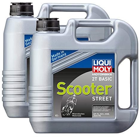 2x LIQUI MOLY 1237 Motorbike 2T Basic Scooter Street 4L