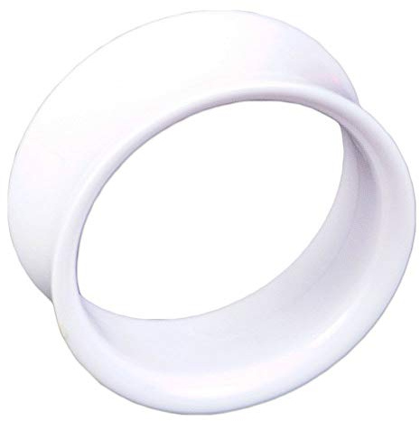 viva-adorno 1 Stück Double Flared Flesh Tunnel Plug Tube Tunnel ohne Gewinde Kunststoff Acryl Größe 3-22mm UFT