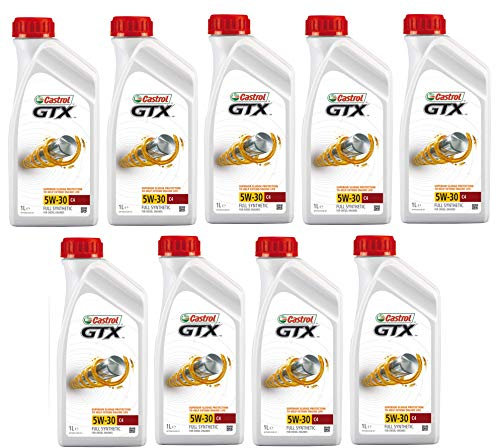 Castrol GTX 5W-30 C4 Vollsynthetisch für Dieselmotoren, 9 Liter