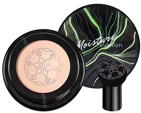 Air Cushion CC Cream Moisturizing Concealer Mushroom Head Brush Waterproof Makeup Foundation Moisture BB Cream for Women Girls (Natural)