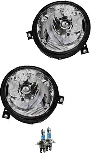 Halogen Scheinwerfer HauptScheinwerfer Set H4 für Lupo inklusive Lampen